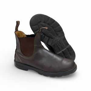 Blundstone 550 Boots Mens 8.5 Walnut Brown Leather Chelsea Ankle Pull On Premium